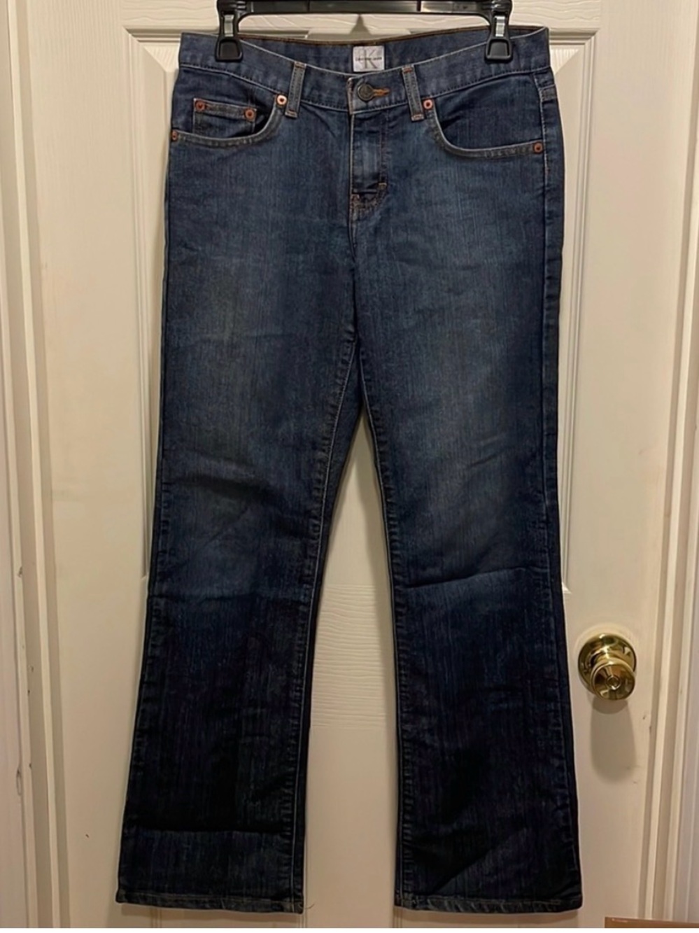 Calvin Klein low rise bootcut jeans